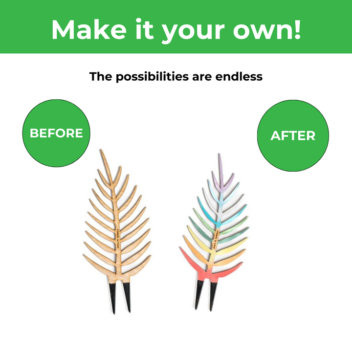 BARE™ Palmella™ - Customizable wooden plant support - Inspired by the Palm leaf