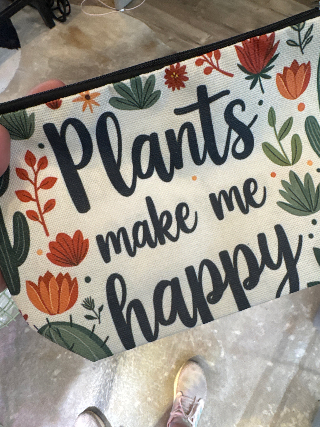 Plants Make Me Happy Pouch