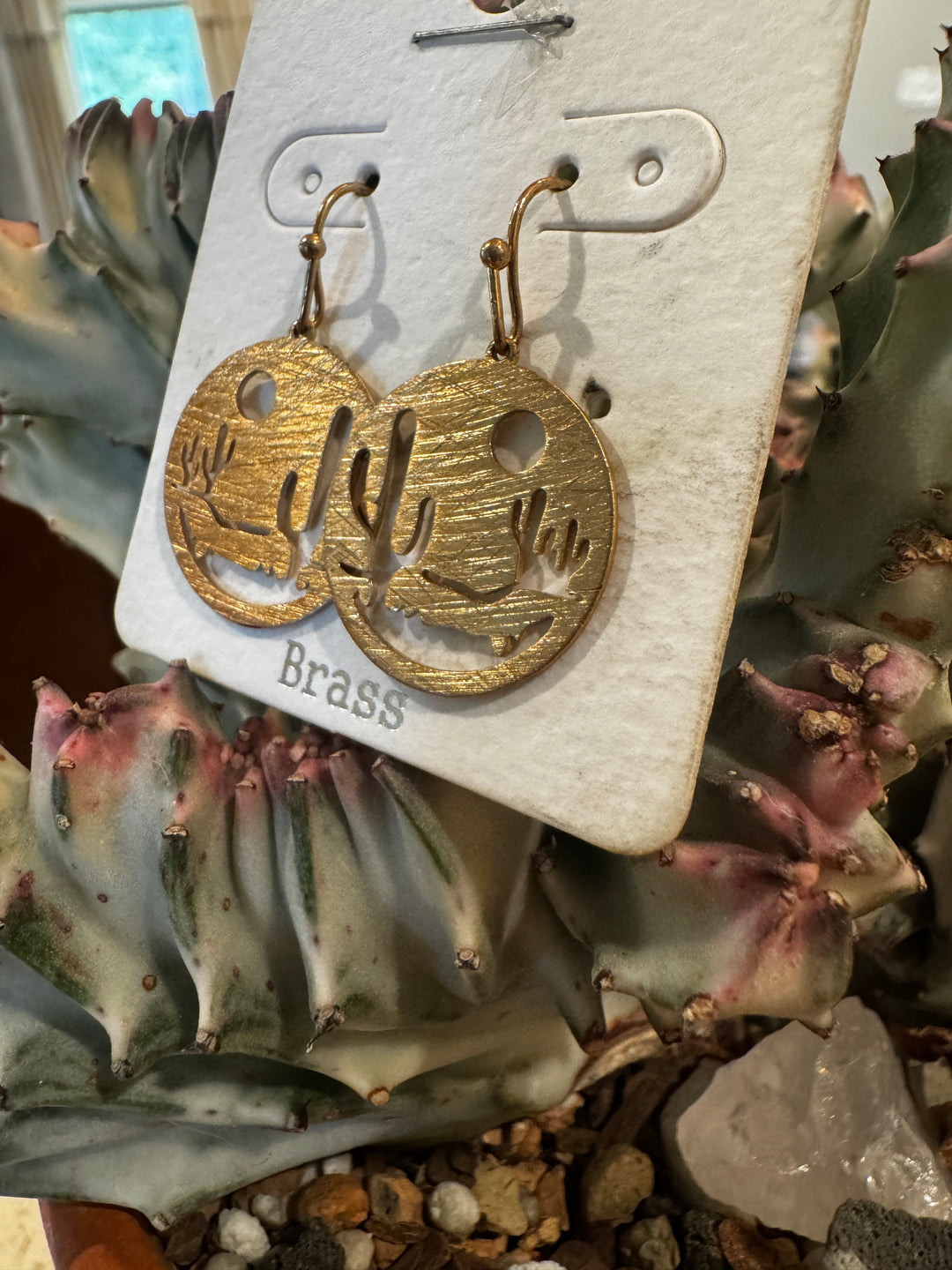 Cactus Coin Earrings
