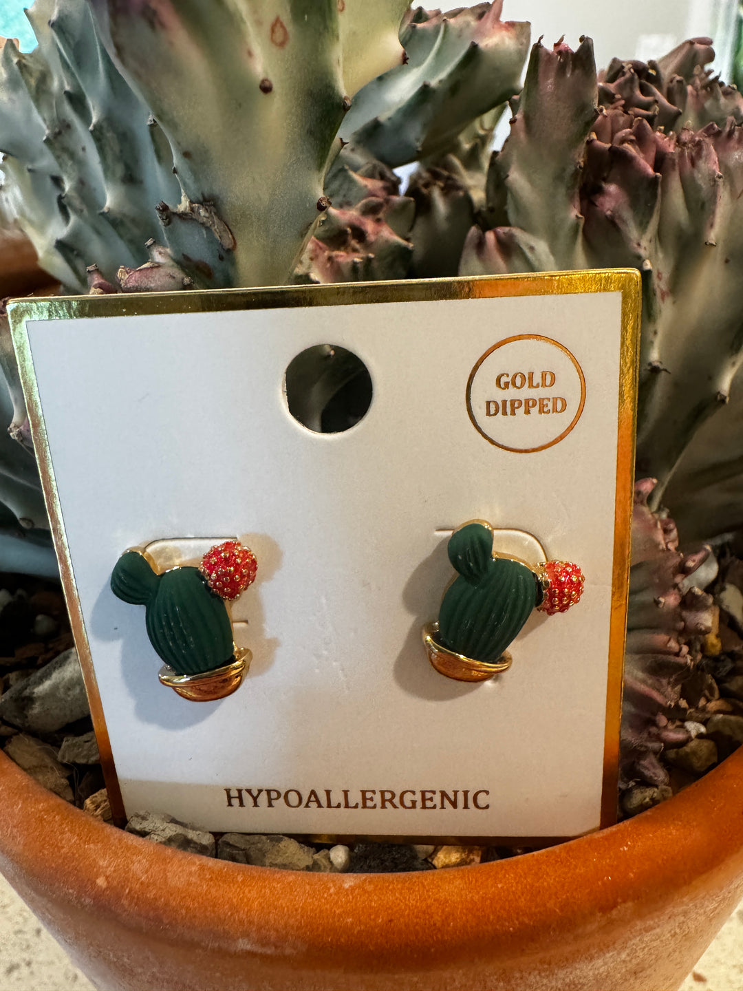 Cactus Stud Prickly Pear