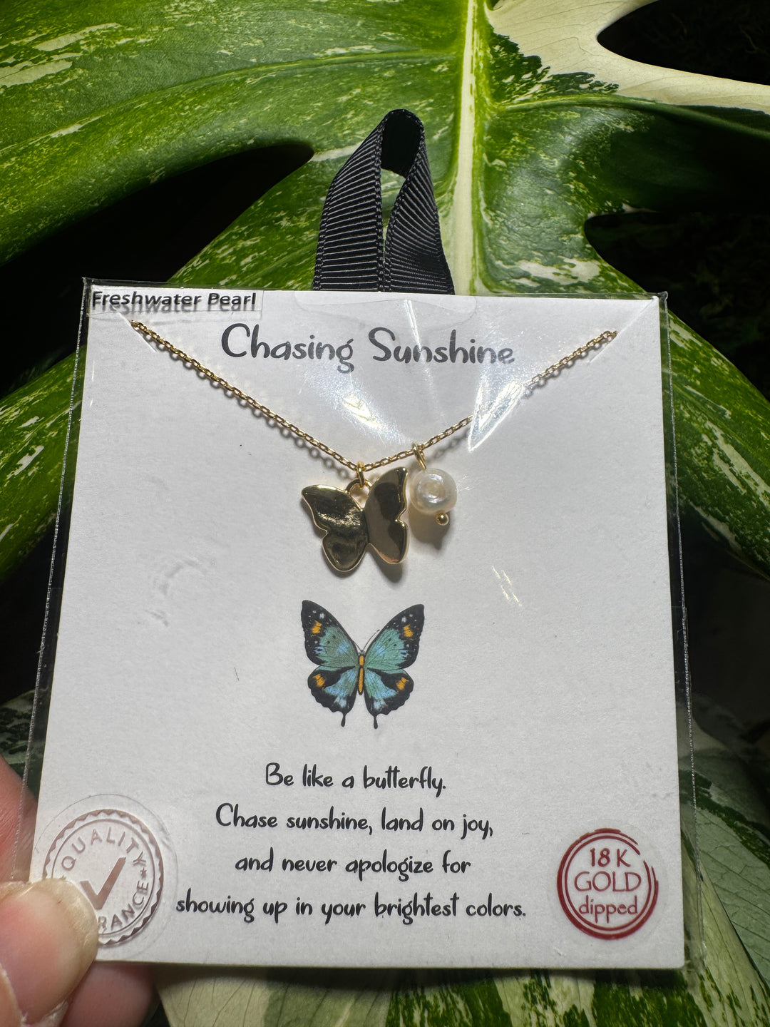 Chasing Sunshine Butterfly Necklace