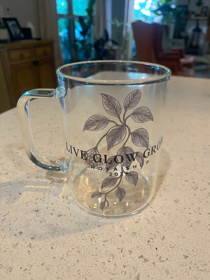 17oz LGG GLASS COFFEE MUG - CLEAR