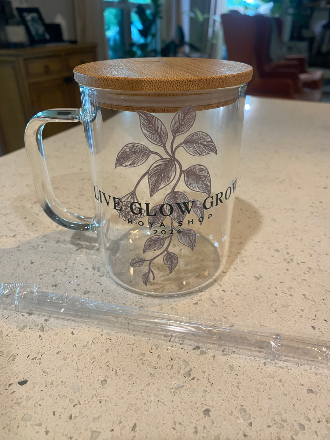 17oz LGG GLASS COFFEE MUG - CLEAR