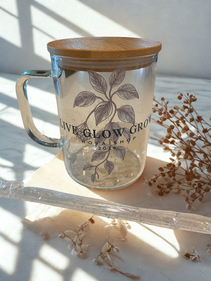 17oz LGG GLASS COFFEE MUG - CLEAR