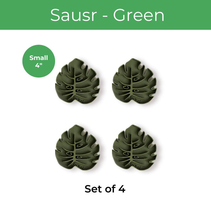 Tera Sausr - Leaf-shaped Pot Saucer - Drip tray for houseplants - Humidity tray