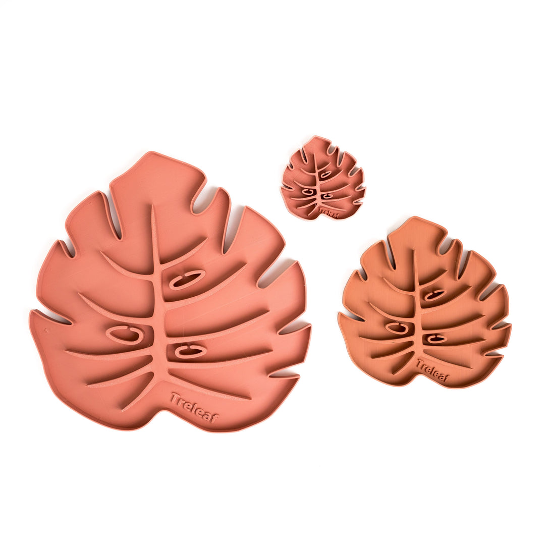 Tera Sausr - Leaf-shaped Pot Saucer - Drip tray for houseplants - Humidity tray