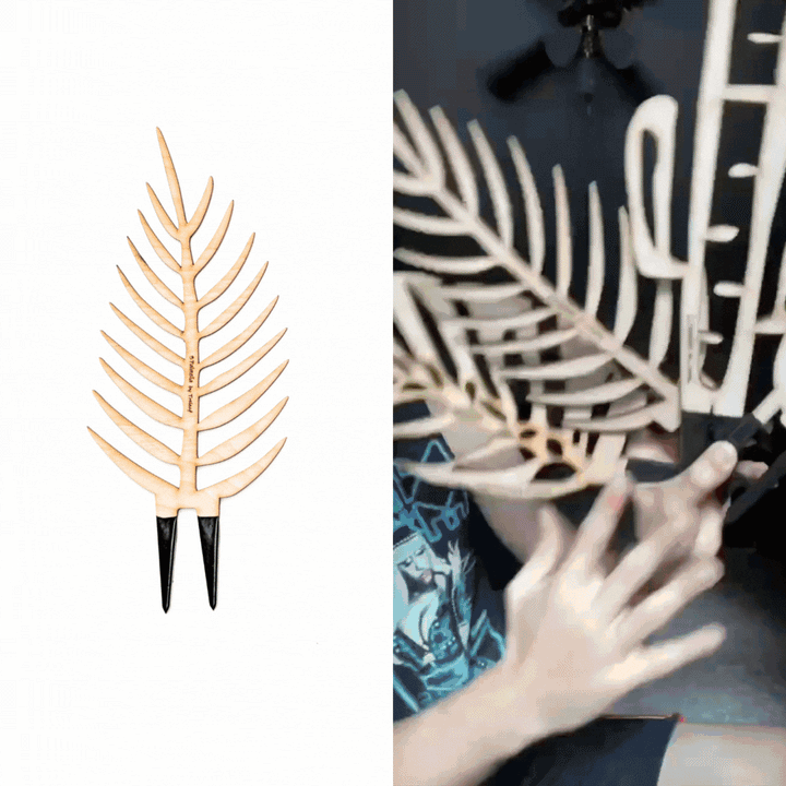 BARE™ Palmella™ - Customizable wooden plant support - Inspired by the Palm leaf