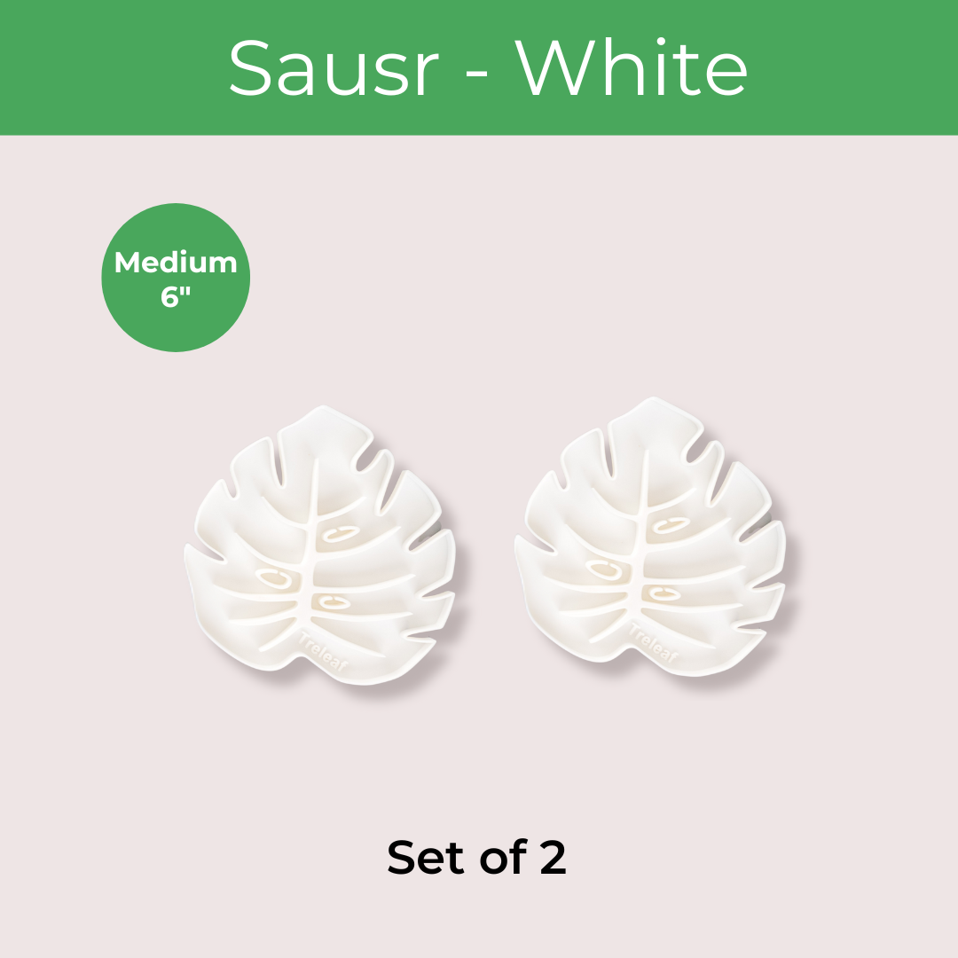 Tera Sausr - Leaf-shaped Pot Saucer - Drip tray for houseplants - Humidity tray