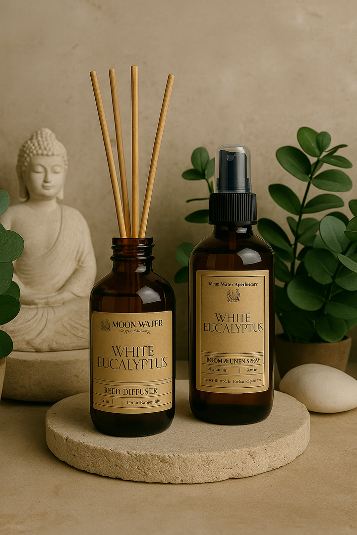 White Eucalyptus - REED DIFFUSER  – Fresh Clean Aromatherapy Scent