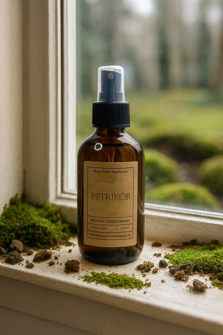 Petrichor - /ˈpetrīˌkôr/ - The Smell of Rain - ROOM & LINEN SPRAY